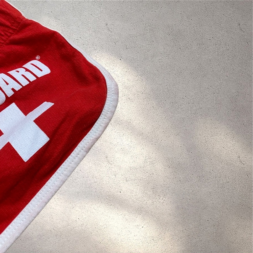 Lifeguard Red Low Rise Booty Shorts - Picture 7 of 8
